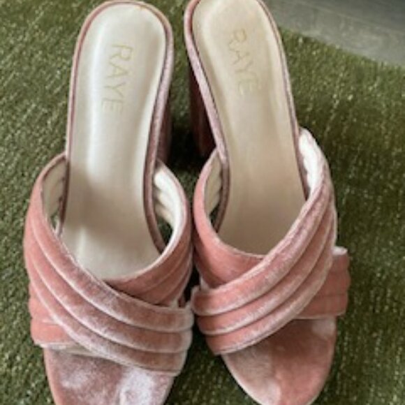 RAYE bella mule blush velvet - Picture 3 of 3